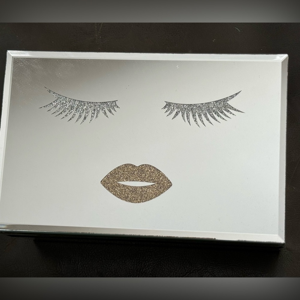 Cynthia Rowley Mirrored Face Jewelry Box and Organizer 8" x 3.5" x 5"